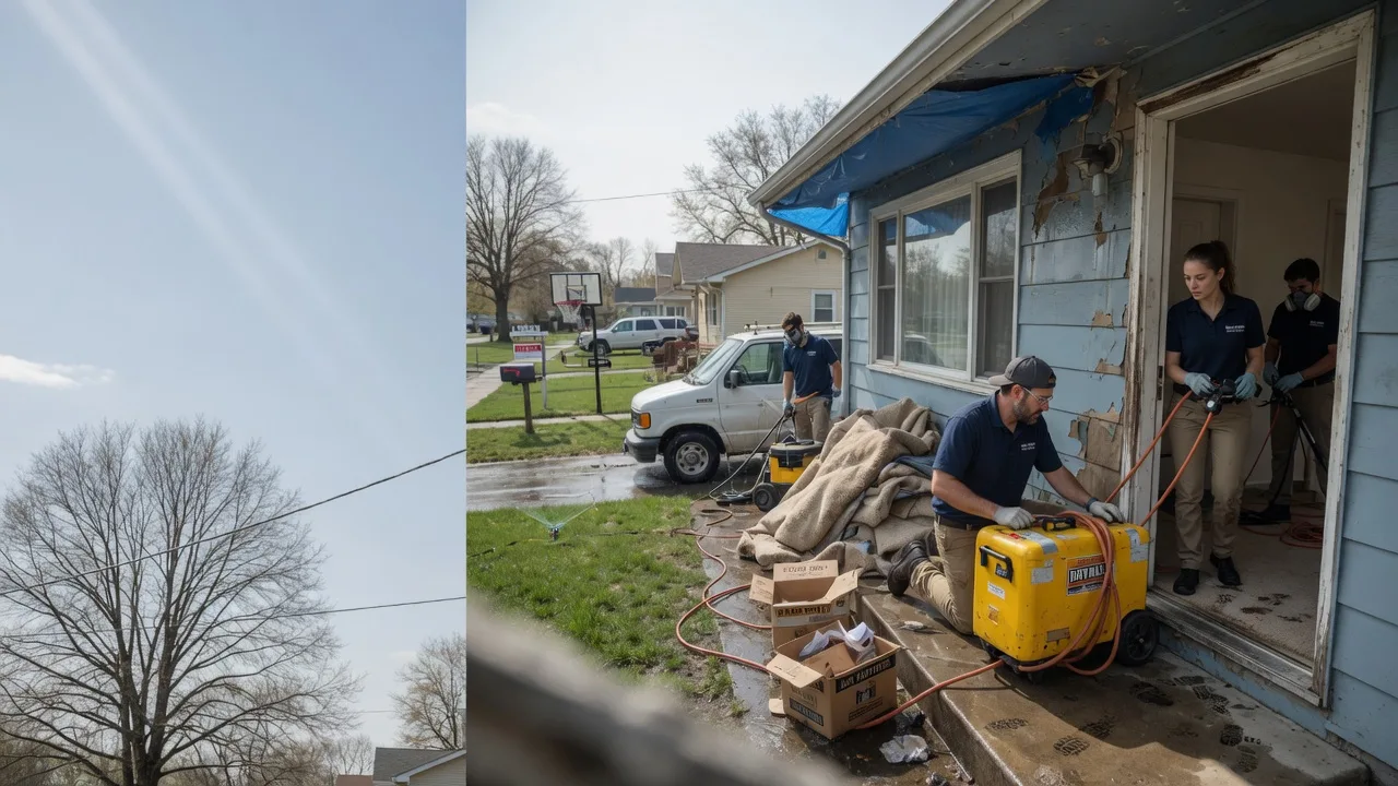 Basement Flood Cleanup in New Palestine, IN near me